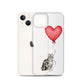 Cat with Balloon Silver Tabby Case for iPhone®