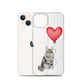 Cat with Balloon Maine Coon Clear Case for iPhone®