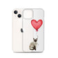 Cat with Balloon Siamese Clear Case for iPhone®