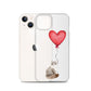 Cat with Balloon Siberian Clear Case for iPhone®