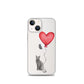 Cat with Balloon Blue Russian Clear Case for iPhone®