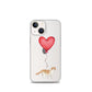 Cat with Balloon Scottish Fold Clear Case for iPhone®