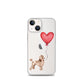 Dog with Balloon Brown Poodle Clear Case for iPhone®