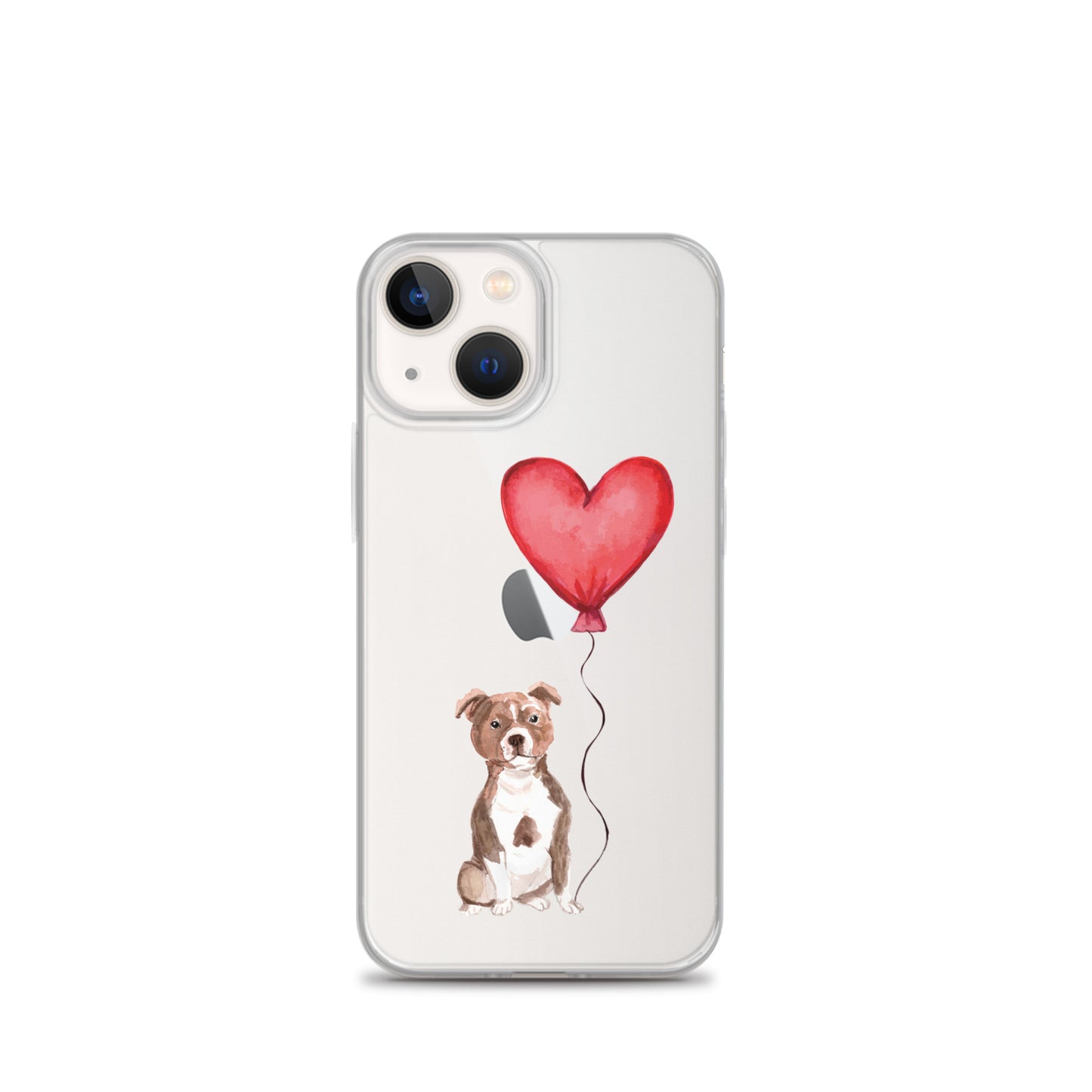 Dog with Balloon Staffie Bulldog Terrier Clear Case for iPhone®