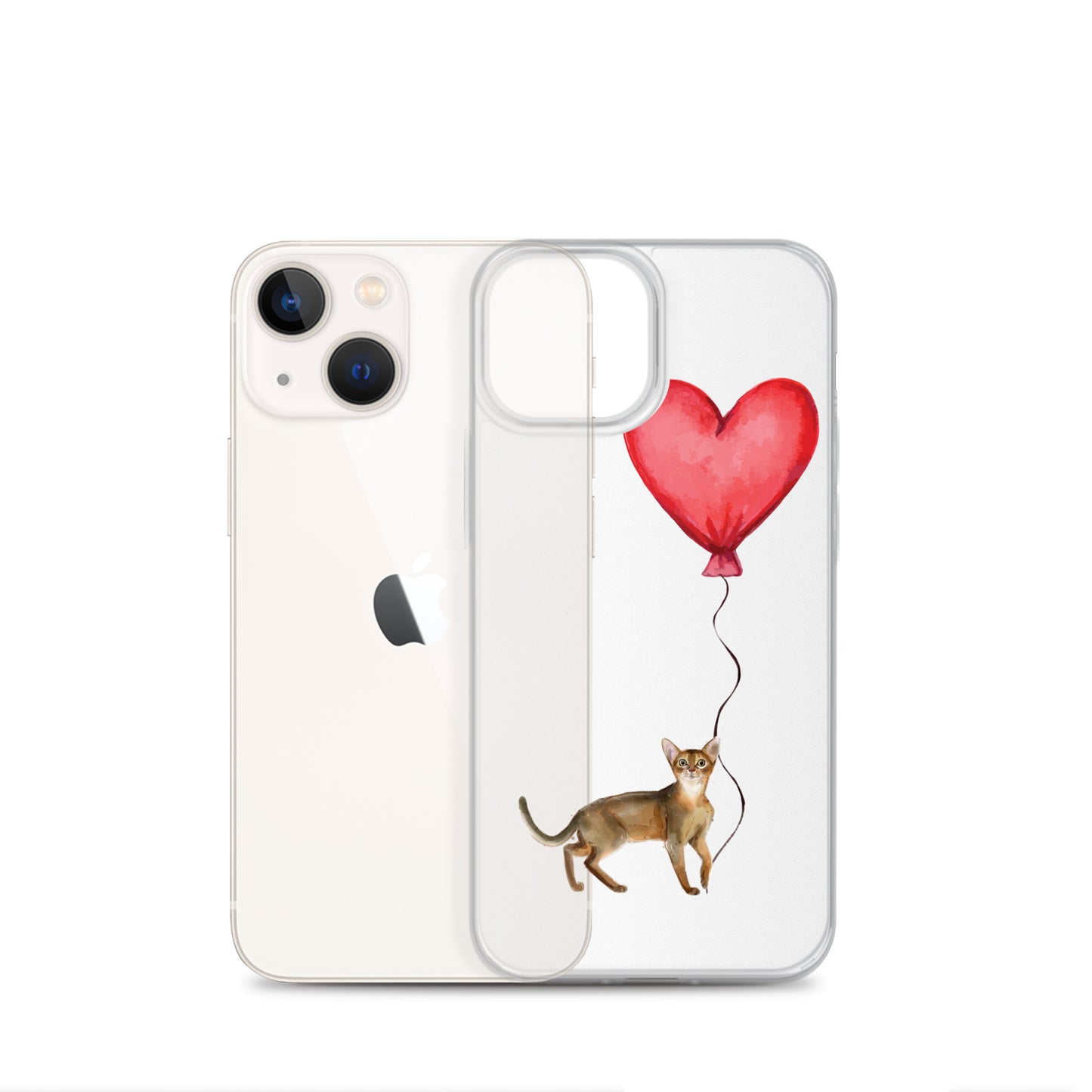 Cat with Balloon Abyssinian Case for iPhone®