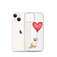 Cat with Balloon Blonde Birman Clear Case for iPhone®