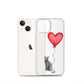 Cat with Balloon Blue Russian Clear Case for iPhone®