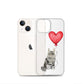 Cat with Balloon Maine Coon Clear Case for iPhone®