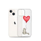 Cat with Balloon Ragamuffin Clear Case for iPhone®