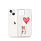 Dog with Balloon Staffie Bulldog Terrier Clear Case for iPhone®