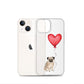 Dog with Balloon Pug Clear Case for iPhone®