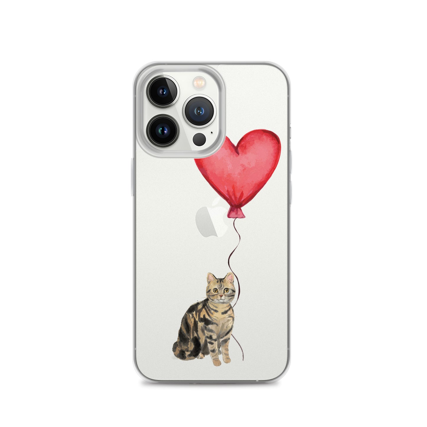 Cat with Balloon Brown Tabby Case for iPhone®