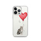 Cat with Balloon Silver Tabby Case for iPhone®