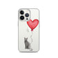 Cat with Balloon Blue Russian Clear Case for iPhone®