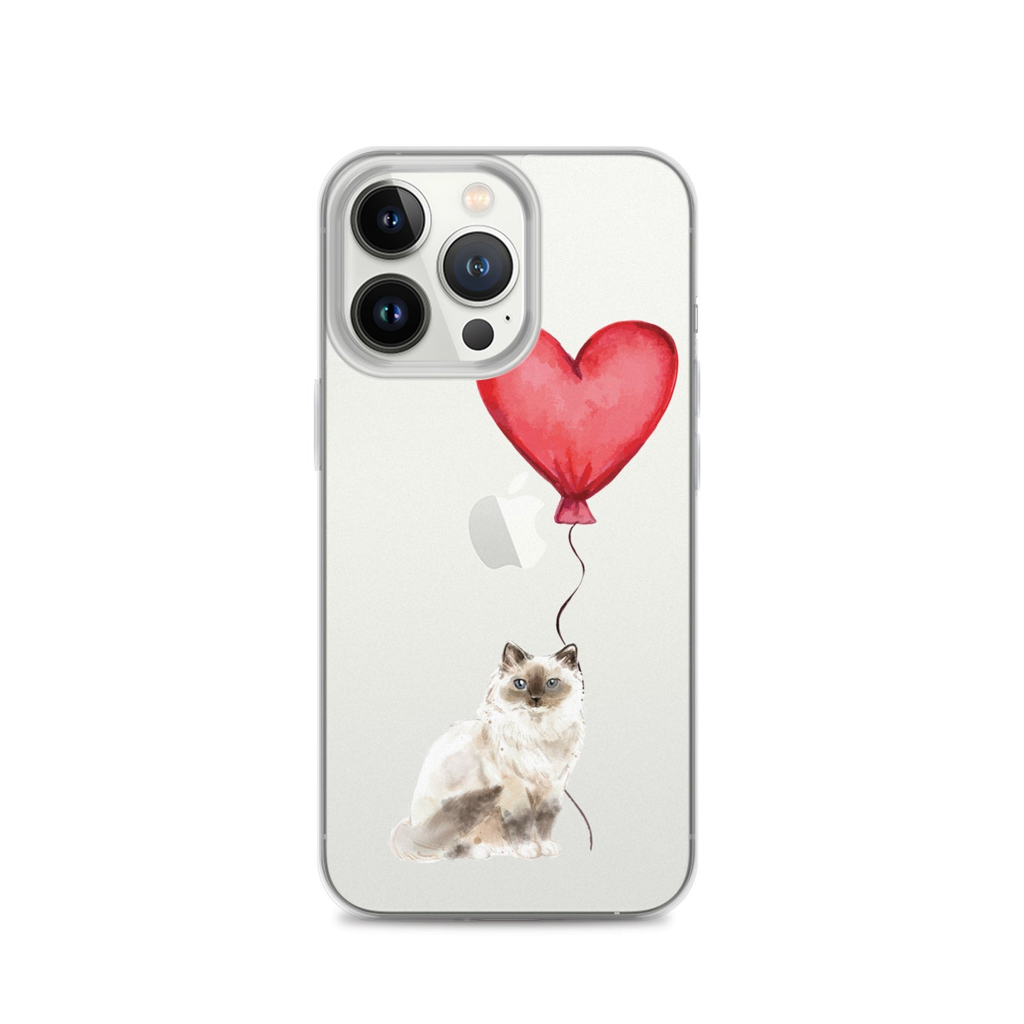 Cat with Balloon Birman Clear Case for iPhone®