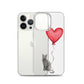 Cat with Balloon Blue Russian Clear Case for iPhone®