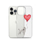 Dog with Balloon Grey Poodle Clear Case for iPhone®