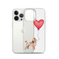 Dog with Balloon Brown Poodle Clear Case for iPhone®