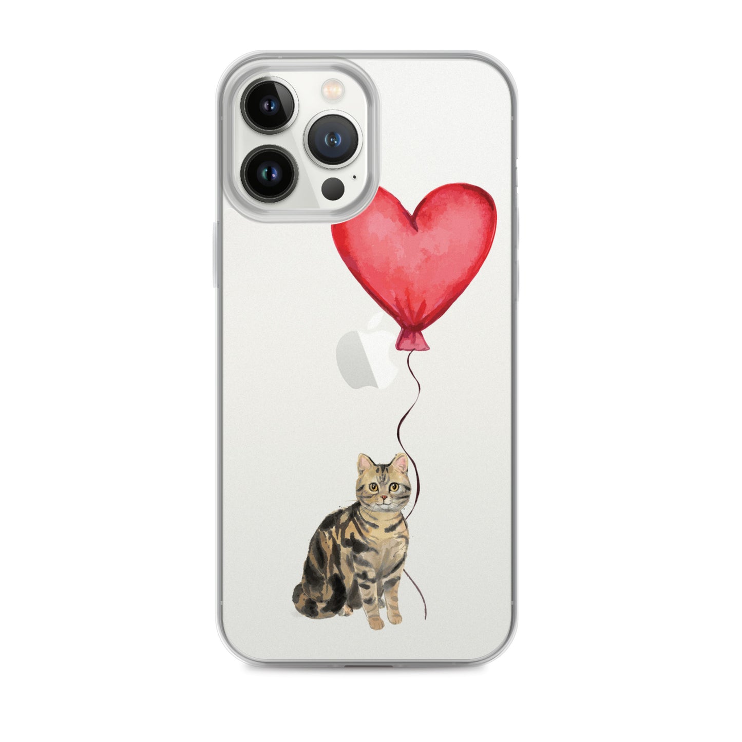 Cat with Balloon Brown Tabby Case for iPhone®