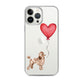 Dog with Balloon Brown Poodle Clear Case for iPhone®