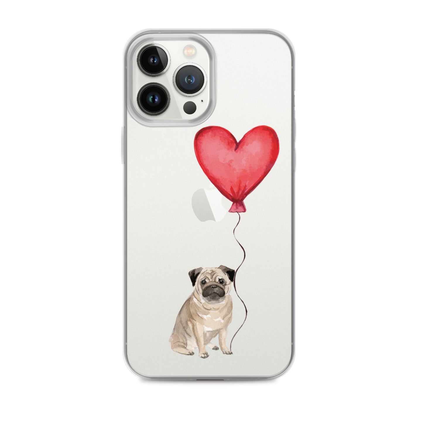 Dog with Balloon Pug Clear Case for iPhone®