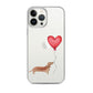 Dog with Balloon Tan Dachshund Clear Case for iPhone®