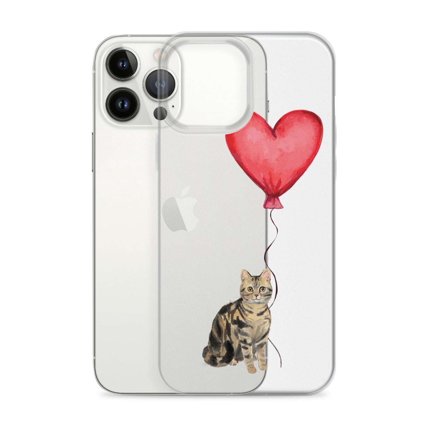 Cat with Balloon Brown Tabby Case for iPhone®