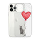 Cat with Balloon Blue Russian Clear Case for iPhone®