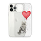 Cat with Balloon Maine Coon Clear Case for iPhone®