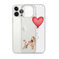 Dog with Balloon Brown Poodle Clear Case for iPhone®