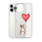 Dog with Balloon Staffie Bulldog Terrier Clear Case for iPhone®