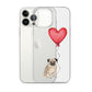 Dog with Balloon Pug Clear Case for iPhone®