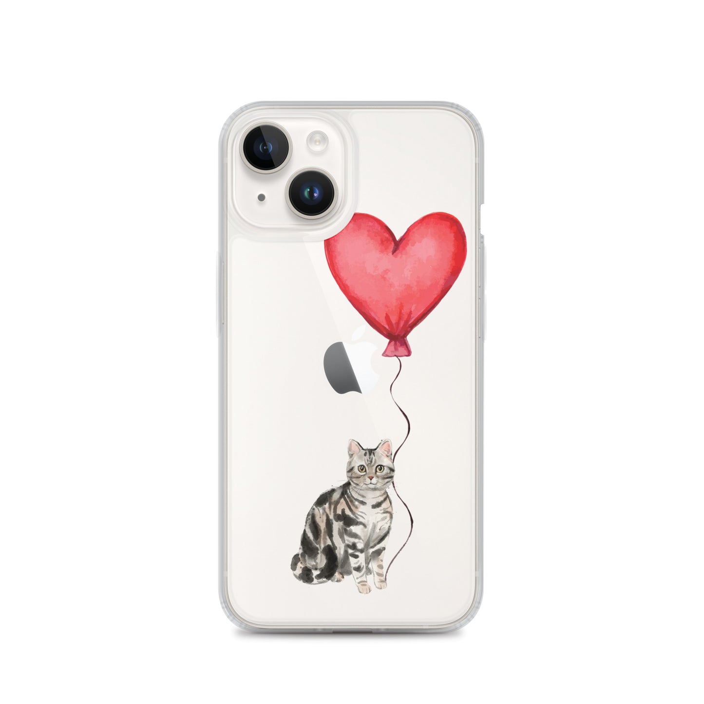 Cat with Balloon Silver Tabby Case for iPhone®