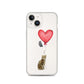 Cat with Balloon Bengal Clear Case for iPhone®