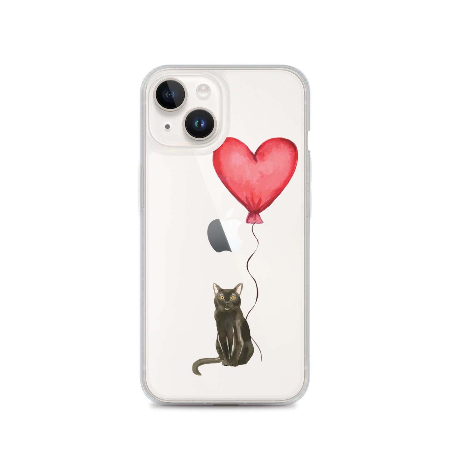 Cat with Balloon Bombay Clear Case for iPhone®