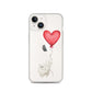 Cat with Balloon Persian Clear Case for iPhone®