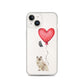 Cat with Balloons Ragdoll Clear Case for iPhone®