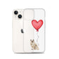 Cat with Balloons Ragdoll Clear Case for iPhone®