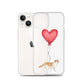 Cat with Balloon Scottish Fold Clear Case for iPhone®