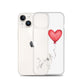 Dog with Balloon White Poodle Clear Case for iPhone®