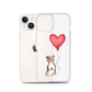 Dog with Balloon Staffie Bulldog Terrier Clear Case for iPhone®