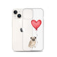 Dog with Balloon Pug Clear Case for iPhone®