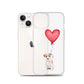 Dog with Balloon Wire Haired Jack Russell Clear Case for iPhone®