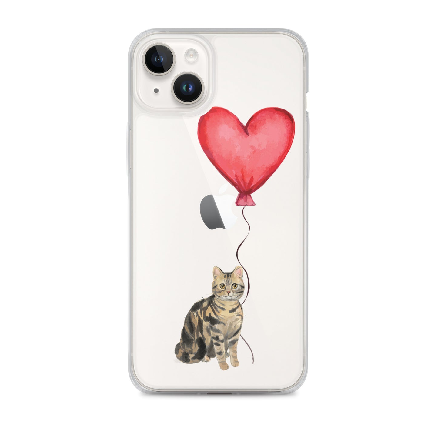 Cat with Balloon Brown Tabby Case for iPhone®