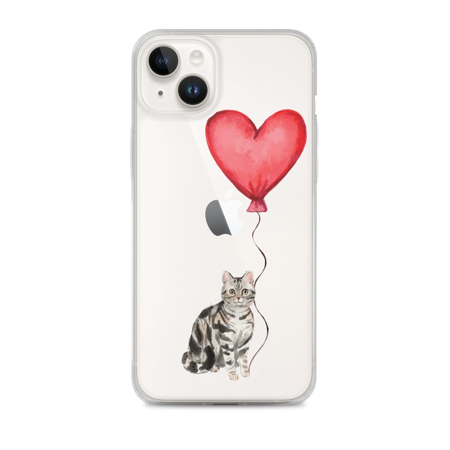 Cat with Balloon Silver Tabby Case for iPhone®