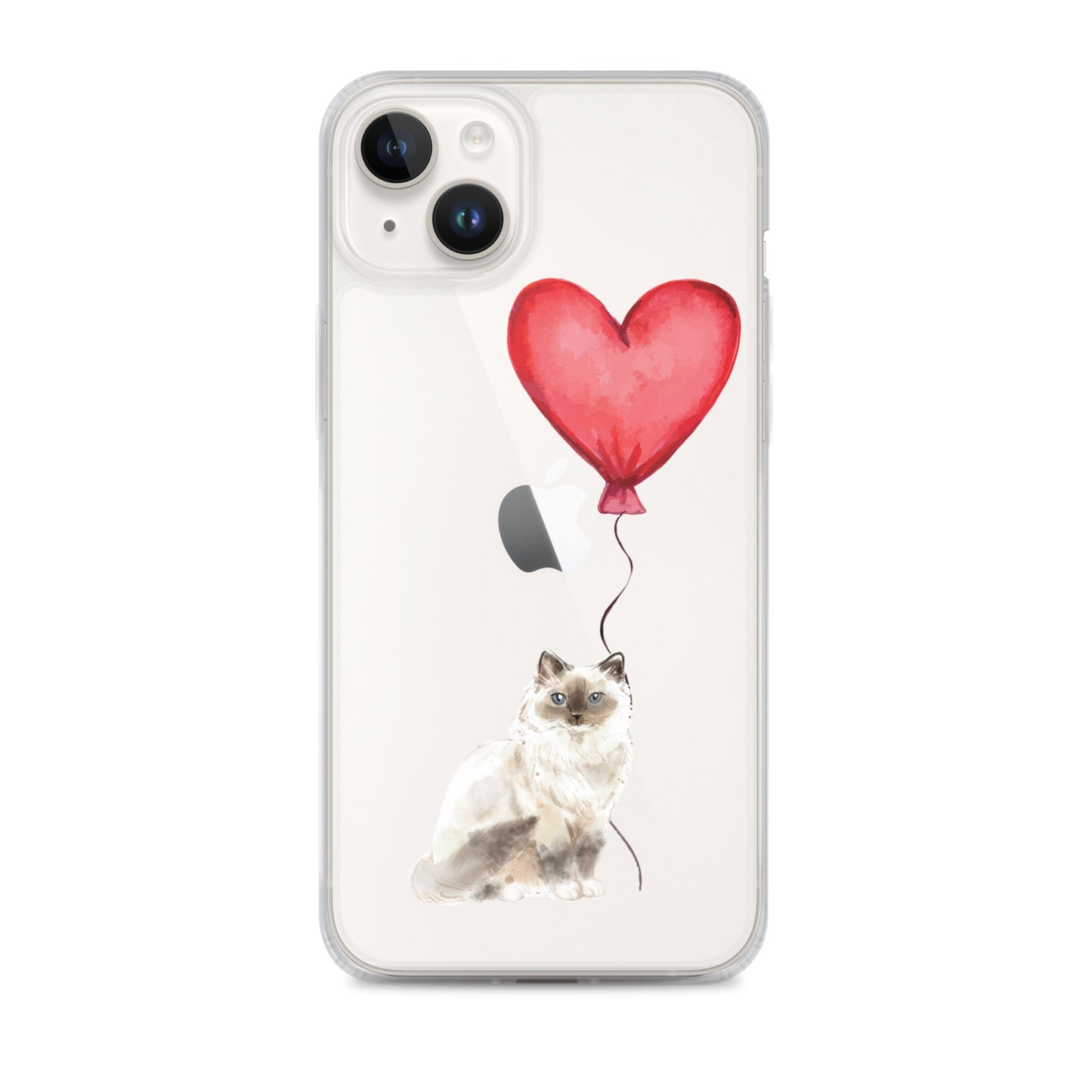 Cat with Balloon Birman Clear Case for iPhone®