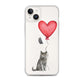 Cat with Balloon British Shorthair Clear Case for iPhone®