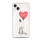 Cat with Balloon Ragamuffin Clear Case for iPhone®