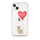 Cat with Balloons Ragdoll Clear Case for iPhone®