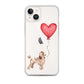 Dog with Balloon Brown Poodle Clear Case for iPhone®